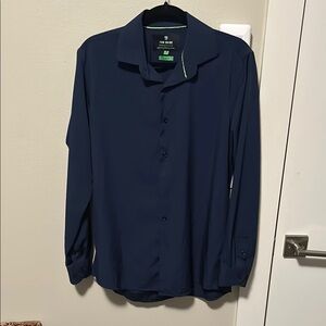 Tom Baine Navy Button-Up Shirt